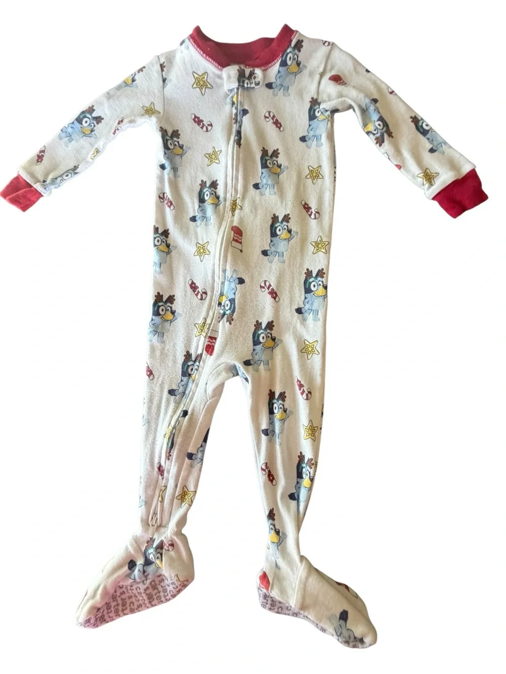 Carter’s Bluey Christmas Footed Pajamas 12M